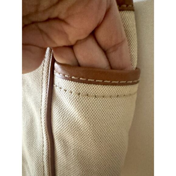 Coach Heritage Bleaker Canvas 1941 Carriage Leatherworks Tote Stripe tattersall - Picture 11 of 16